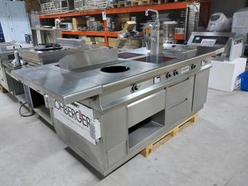 Lohberger Horeca eiland inductie RVS fornuis beschikbaar voor biedingen