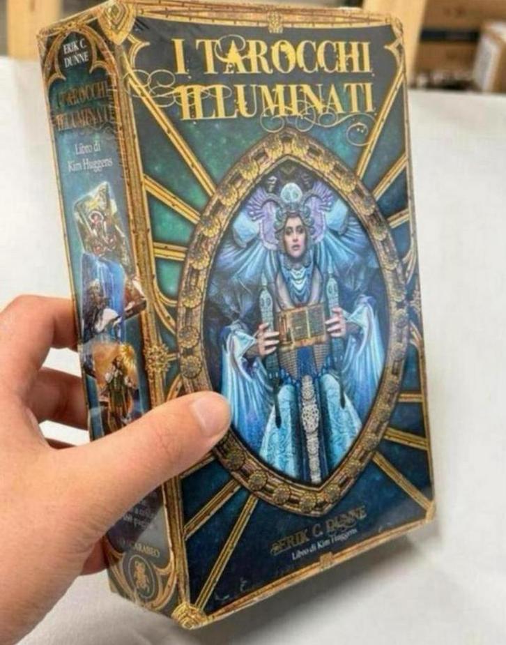 Tarot Boek & Kaarten set - I Tarocchi Illuminati italiaans, Boeken, Esoterie en Spiritualiteit, Nieuw, Tarot of Kaarten leggen