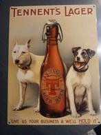 Metalen bord.. tennents lager .. de blieck aalst, Ophalen of Verzenden, Zo goed als nieuw