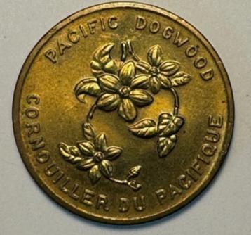 British Columbia Pacific Dogwood Coin Token 1871-1971  beschikbaar voor biedingen