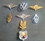 Set metalen para-commando- en commando-insignes, Verzamelen, Ophalen of Verzenden, Landmacht, Embleem of Badge