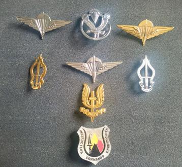 Set metalen para-commando- en commando-insignes  beschikbaar voor biedingen