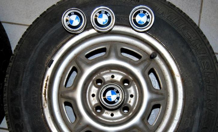 Originele stalen velgen BMW E21  (set van 4), Auto-onderdelen, Banden en Velgen, Velg(en), 13 inch, 165 mm, Personenwagen, Gebruikt