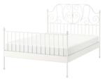 Bed Ikea Leirvik te koop, Ophalen, Wit, Tweepersoons, 140 cm