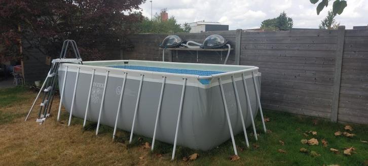 intex zwembad 4m 2m 1,22m, Tuin en Terras, Zwembaden, Gebruikt, Opzetzwembad, 120 cm of meer, 200 tot 400 cm, Minder dan 200 cm
