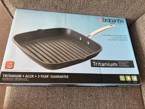 Grillpan brabantia NIEUW voor alle warmtebronnen🥩🍔🥪🍤, Huis en Inrichting, Keuken | Potten en Pannen, Nieuw, Koekenpan of Braadpan