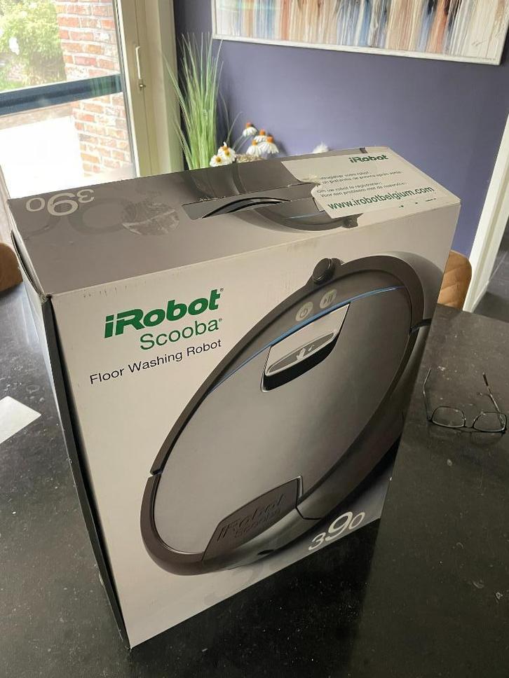 iRobot Scooba 390 Dweilrobot in originele doos, Elektronische apparatuur, Stofzuigers, Zo goed als nieuw, Robotstofzuiger, Minder dan 1200 watt