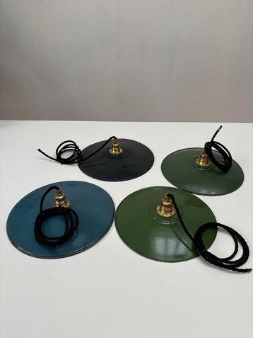 Emaille hanglampen vintage retro antiek beschikbaar voor biedingen