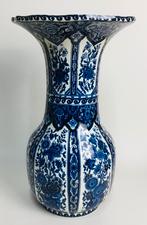 BOCH Grote antieke stenen vaas Sphinx Delfts blauw, Antiek en Kunst, Verzenden