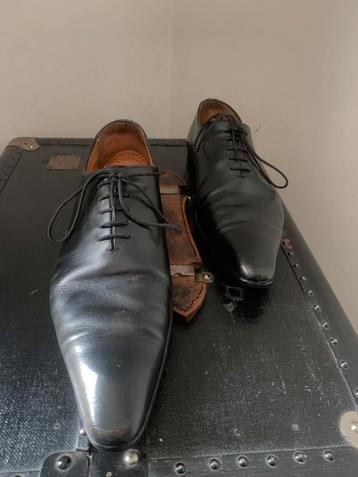schoenen paar zwarte leren schoenen van Finsbury beschikbaar voor biedingen