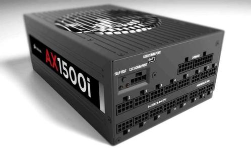 Corsair AX1500i (1500 watt) voeding !, Computers en Software, Interne voedingen, Zo goed als nieuw, Ophalen of Verzenden