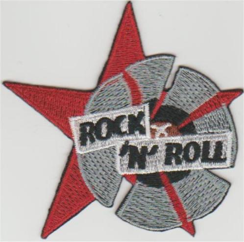 Rock'n'Roll stoffen opstrijk patch embleem #6, Collections, Musique, Artistes & Célébrités, Neuf, Vêtements, Envoi