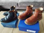 M35 Beberlis cognac OF Zechino blauwe lederen boots, Ophalen, Zechino, Laarzen