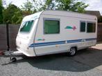 Adria Unica 431 DD 2001 caravan 4p met mover en luifel, Caravans en Kamperen, Caravans, Schokbreker, Treinzit, Particulier, 5 tot 6 meter