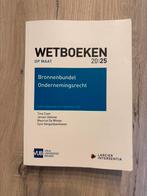 Bronnenbundel ondernemingsrecht VUB 2025, Boeken, Ophalen of Verzenden, Zo goed als nieuw, Hoger Onderwijs, Larcier Intersentia