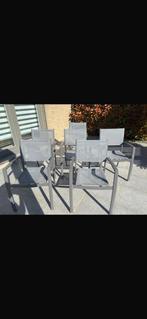 Chaise de jardin a vendre, Tuin en Terras, Tuinsets en Loungesets, Ophalen, Gebruikt, 6 zitplaatsen, Aluminium