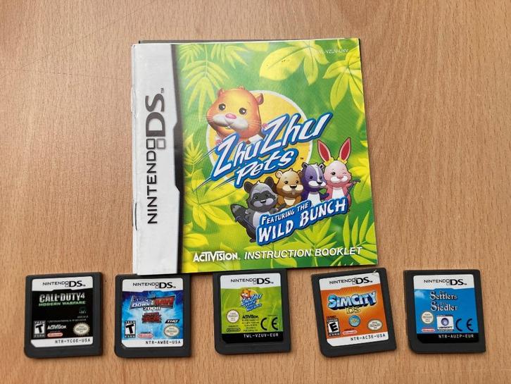 Tasje Nintendo met 6 DS games (los), Games en Spelcomputers, Games | Nintendo DS, Gebruikt, Avontuur en Actie, 1 speler, Vanaf 3 jaar