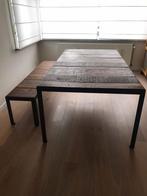 Industriële eetkamertafel, Huis en Inrichting, Ophalen, Zo goed als nieuw