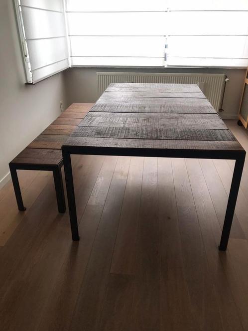 Industriële eetkamertafel, Huis en Inrichting, Tafels | Eettafels, Zo goed als nieuw, Ophalen