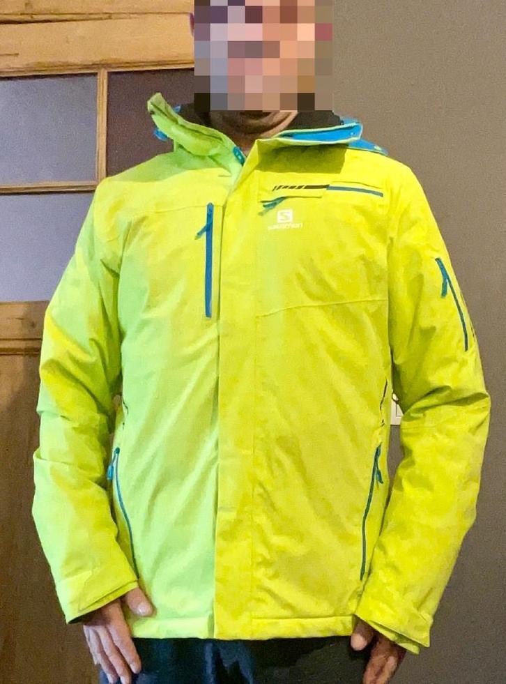 Skijas heren Salomon 20k Large - Uistekende staat, Kleding | Heren, Wintersportkleding, Gedragen, Jack, Maat 52/54 (L), Ophalen of Verzenden