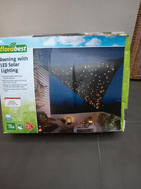Florabest led solar Light doek, Tuin en Terras, Schaduwdoeken, Nieuw, Ophalen