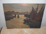 vissers bootjes aan haventje CONSTANT VAN DE VELDE, Enlèvement ou Envoi