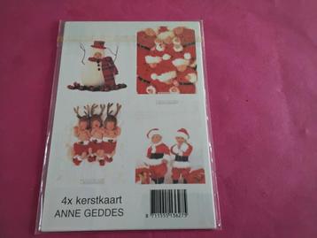 Set van 4 mooie Kerstkaarten + 2 grotere Kerstkaarten  disponible aux enchères