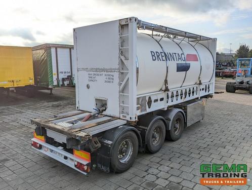 LAG O-3-39 CD 3-Assen BPW 20-30FT TANK/SWAP ContainerChassis, Auto's, Vrachtwagens, ABS, Aanhangers en Opleggers