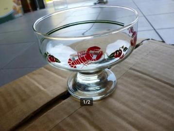 6 krabben/kreeft cocktail glazen beschikbaar voor biedingen