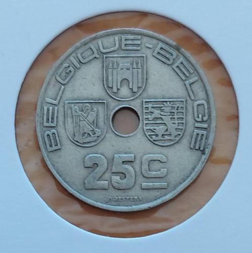 Belgium 1939 - 25 Ct  FR/VL - Leopold III - Morin 463 -  Pr, Postzegels en Munten, Munten | België, Losse munt, Verzenden