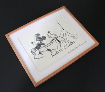 Zeefdruk Mickey Mouse en Pluto (Society Dog Show 1939) beschikbaar voor biedingen