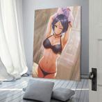 Animatie Anime hentai canvas poster XL 90x60 cm muur deco, Nieuw, Ophalen of Verzenden