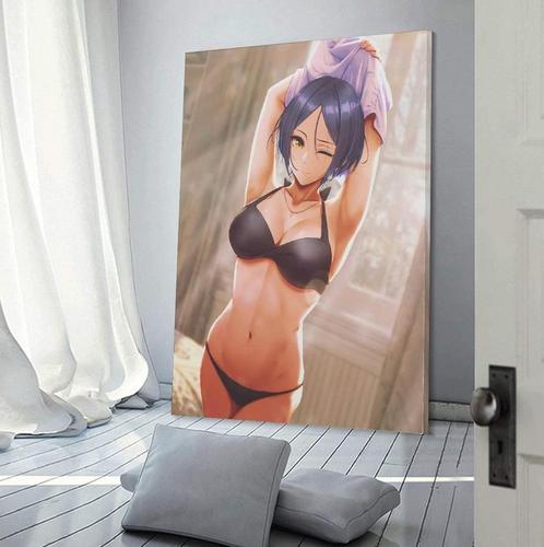 Animatie Anime hentai canvas poster XL 90x60 cm muur deco, Huis en Inrichting, Woonaccessoires | Wanddecoraties, Nieuw, Ophalen of Verzenden