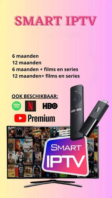 Smart iptv Youtube Premium, Hbo Max, Spotify preimum, Disney, Enlèvement ou Envoi, Neuf