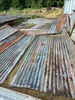oude metalen golfplaten, Ophalen, Gebruikt