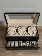 Watchwinder voor 6+8 horloges, Handtassen en Accessoires, Ophalen, Zo goed als nieuw