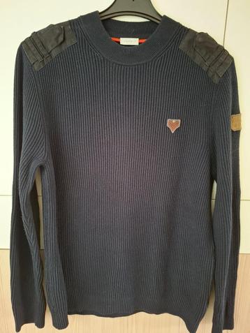 Pull Homme ESPRIT bleu marine avec empiècement épaules beschikbaar voor biedingen