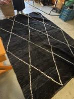 Tapis marocain, 200 cm ou plus, Comme neuf, Rectangulaire, Noir
