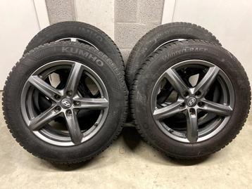 4 winterbanden op aluminium velg beschikbaar voor biedingen