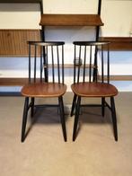 2 Retro jaren 60 spijlenstoelen, Enlèvement, Maison et Meubles