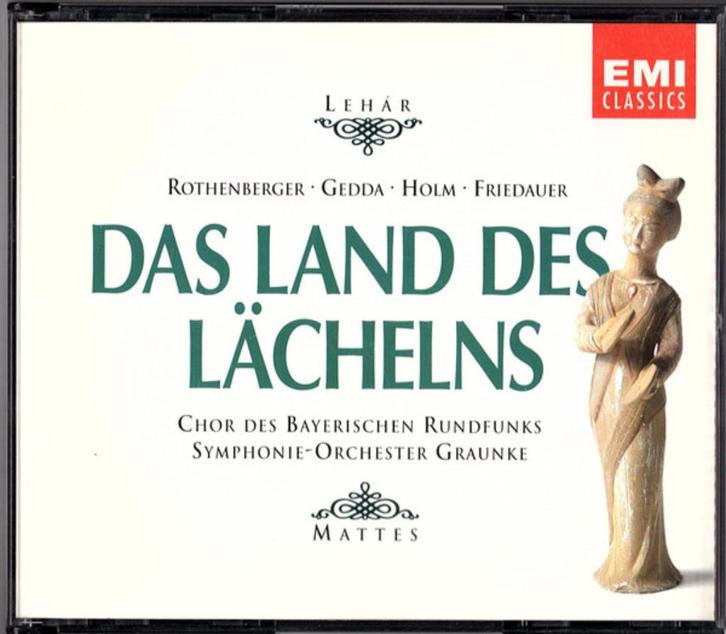 Lehar - Das Land Des Lächelns - 2CD, Cd's en Dvd's, Cd's | Klassiek, Ophalen of Verzenden