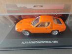 Alfa Romeo Montreal 1970 oranje, Hobby & Loisirs créatifs, Voitures miniatures | 1:43, Comme neuf, Enlèvement ou Envoi