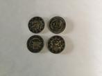 4 x 2 euromunten unc, Ophalen of Verzenden, België, 2 euro, Losse munt
