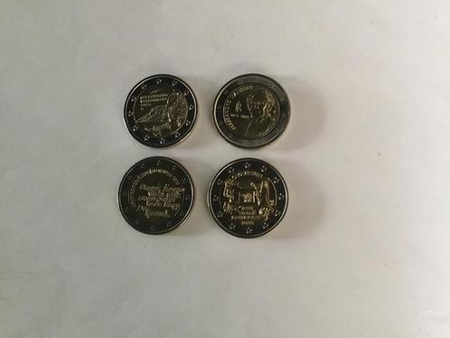 4 x 2 euromunten unc, Postzegels en Munten, Munten | Europa | Euromunten, Losse munt, 2 euro, België, Ophalen of Verzenden