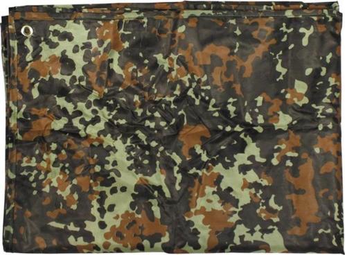 MFH Multifunctioneel zeildoek Tarp 300 cm x 300 cm Flecktarn, Verzamelen, Militaria | Algemeen, Landmacht, Overige typen, Ophalen of Verzenden
