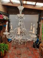 kristallen kroonluchter, Huis en Inrichting, Lampen | Kroonluchters, Ophalen, Gebruikt, Glas