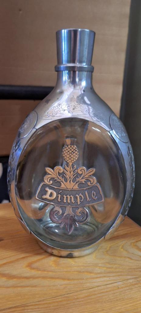 Whisky fles, whiskyfles, karaf voor Dimple Whisky., Antiek en Kunst, Antiek | Glaswerk en Kristal, Ophalen of Verzenden