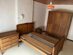 Volledige houten slaapkamer, Gebruikt, Vintage, Ophalen, Twijfelaar