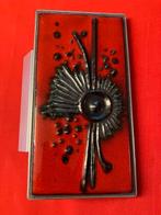 Vintage geglazuurde voordeur handgreep in keramiek, Doe-het-zelf en Bouw, Hang- en Sluitwerk, Ophalen of Verzenden, Nieuw, Overige materialen