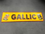 Oud emaille reclame bord Gallic, Verzamelen, Ophalen, Gebruikt, Reclamebord